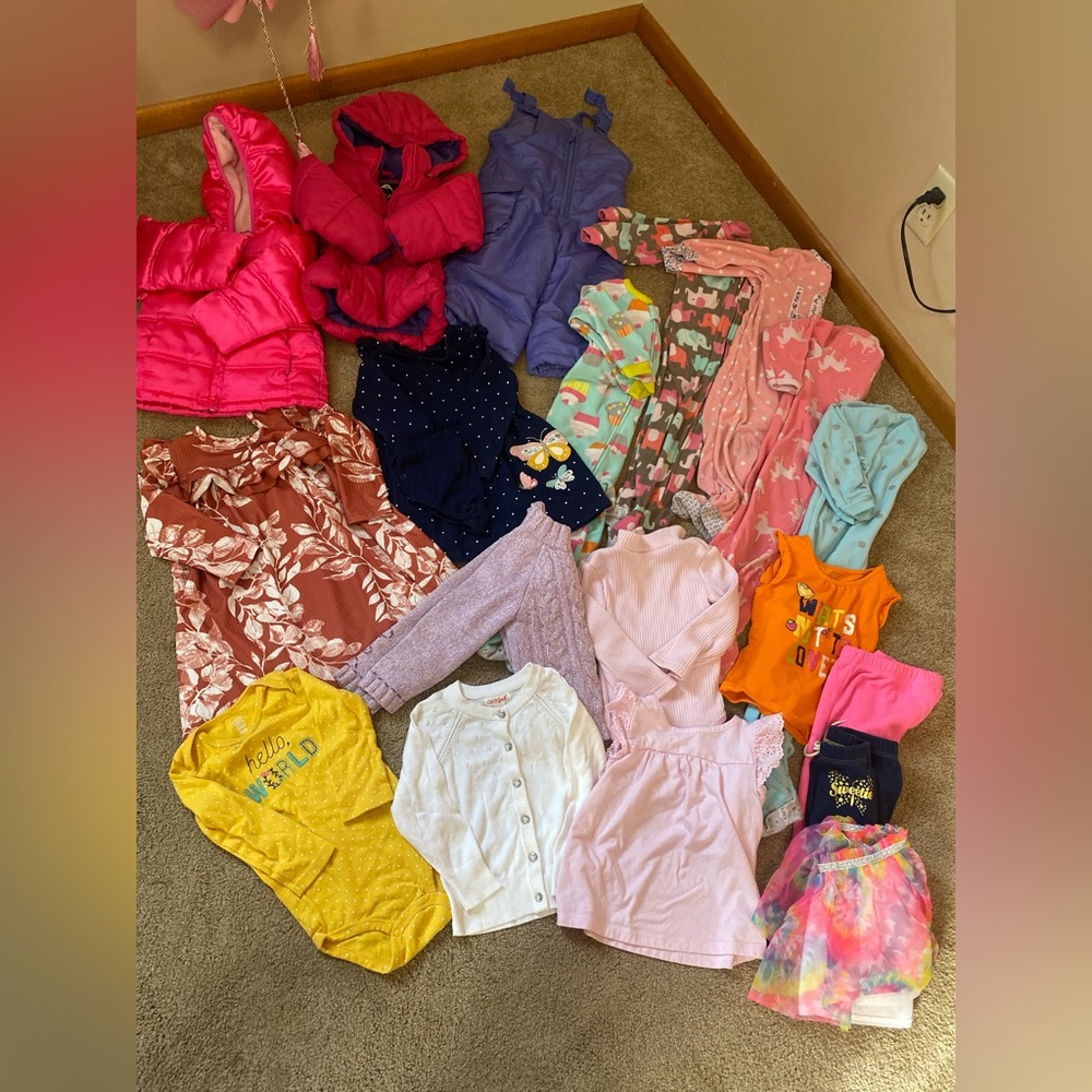 18-24 mo girl winter lot 19 pcs